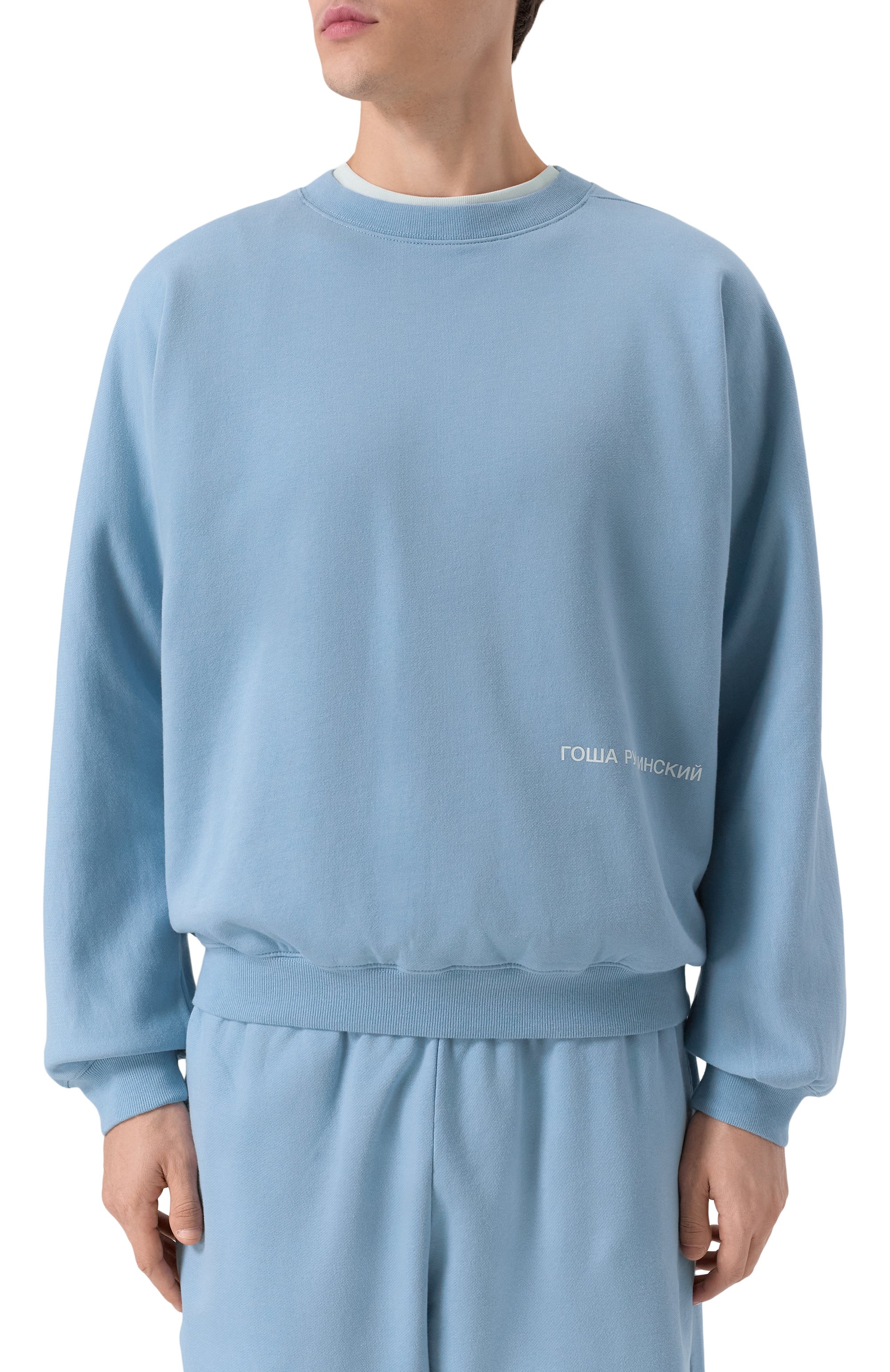 Хлопковый свитшот ГОША РУБЧИНСКИЙ, арт. SW_0401_BLUE, фото 3