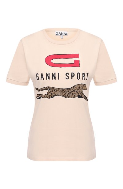 Женская хлопковая футболка GANNI, арт. T2638