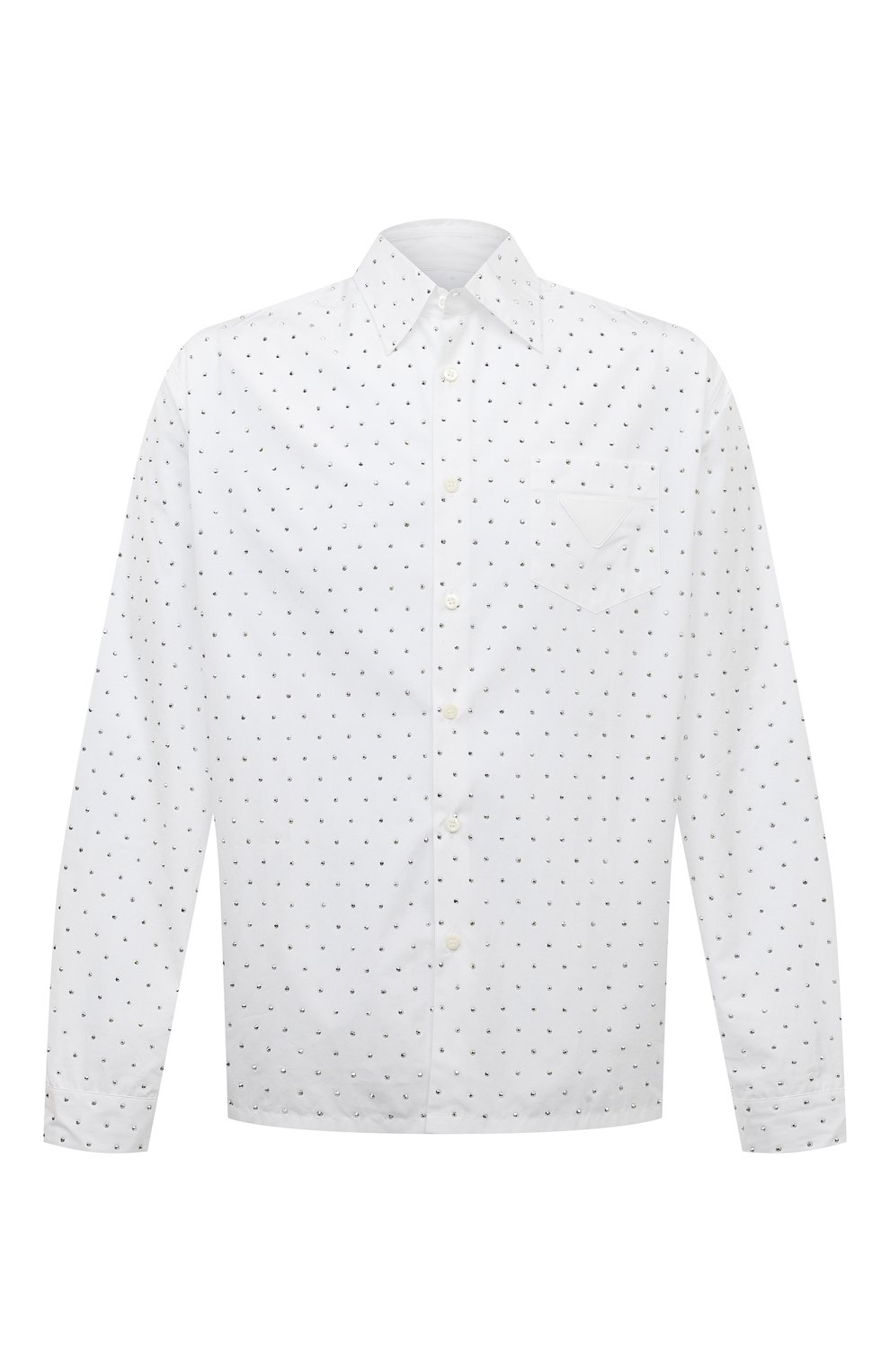 Хлопковая рубашка PRADA, арт. UCN419-1LZC-F0009-221, фото 1