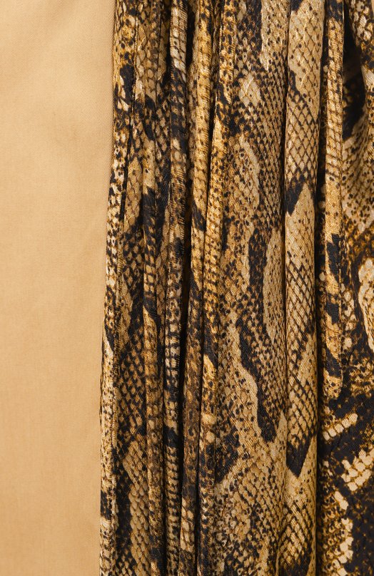 Юбка из хлопка и вискозы Dries Van Noten 251-010805-1147 Бежевый  251-010805-1147 Фото 6