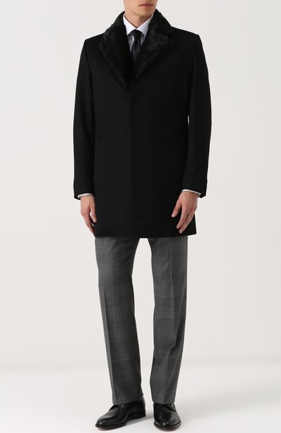 Шерстяные брюки в клетку прямого кроя TOM FORD темно-серого цвета по цене 136000 руб., арт. 222R87/610041, фото 2 Шерстяные брюки в клетку прямого кроя TOM FORD, арт. 222R87/610041, фото 2