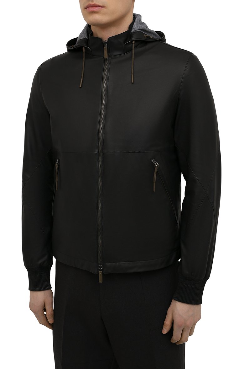 Кожаная куртка ZEGNA, арт. UWPNA/W178, фото 3