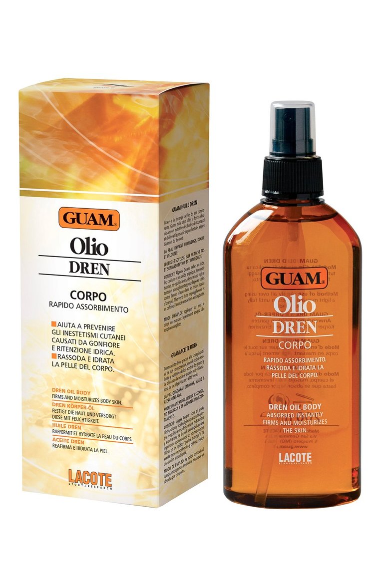 Масло с дренажным эффектом для массажа dren (200ml) GUAM бесцветного цвета, арт. 8025021111995 | Фото 1 (Тип продукта: Масла; Назначение: Для тела; Региональные ограничения белый список (Axapta Mercury): Не проставлено)