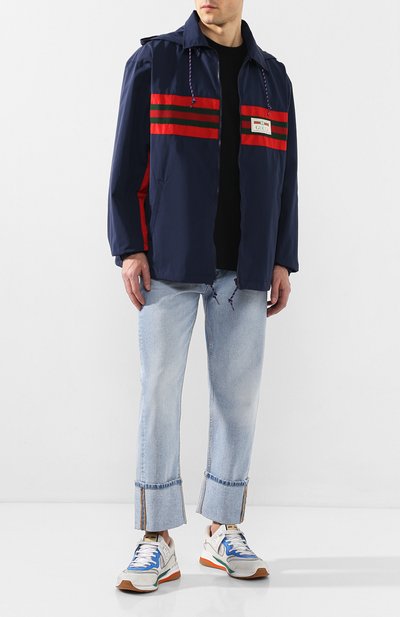 Куртка GUCCI синего цвета по цене 230400 руб., арт. 599935/XDA2J, фото 2 Куртка GUCCI, арт. 599935/XDA2J, фото 2