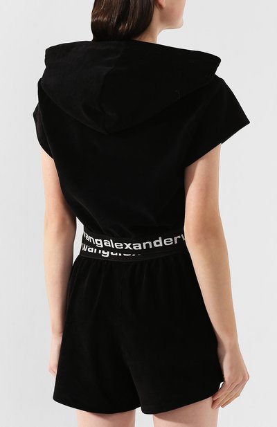 Вельветовое худи ALEXANDERWANG.T черного цвета по цене 31950 руб., арт. 4W491009U9, фото 4 Вельветовое худи ALEXANDERWANG.T, арт. 4W491009U9, фото 4