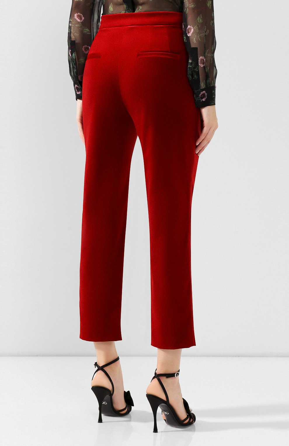 Бархатные брюки DOLCE & GABBANA, арт. FTA6ST/FUWB3, фото 4
