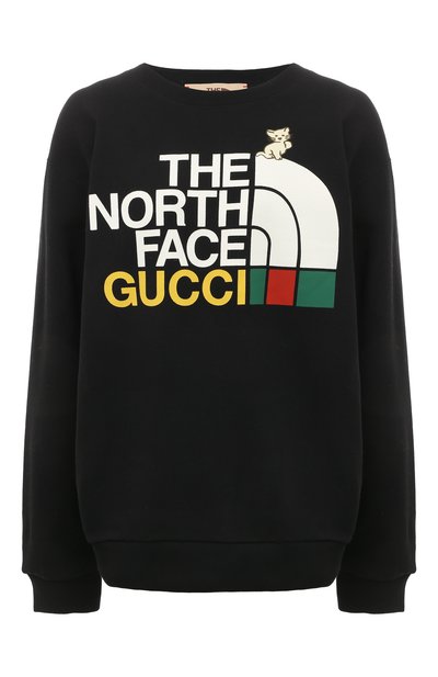 Хлопковый свитшот the north face x gucci GUCCI, арт. 617964 XJDTE, фото 1