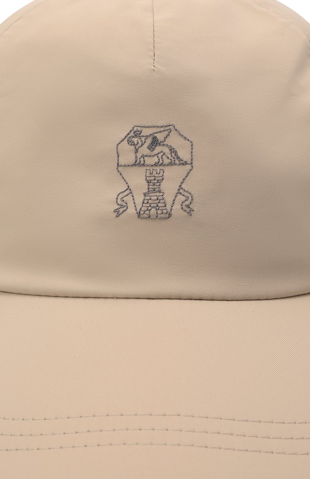 Бейсболка BRUNELLO CUCINELLI светло-бежевого цвета по цене 38100 руб., арт. MM45A9985, фото 4 Бейсболка BRUNELLO CUCINELLI, арт. MM45A9985, фото 4