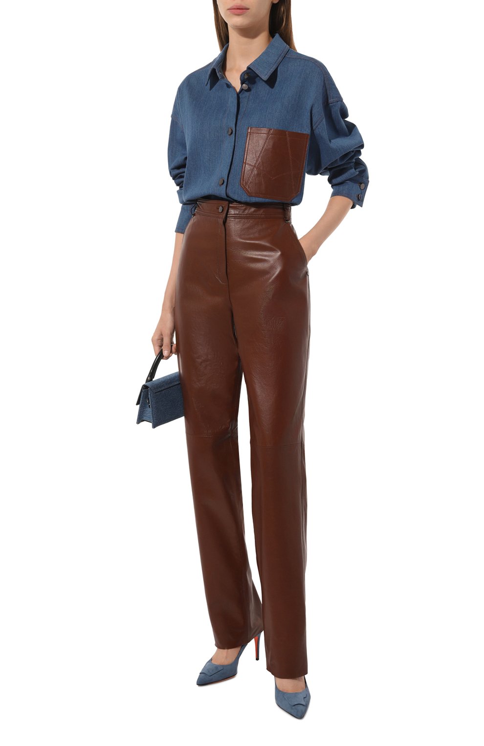 Кожаные брюки BONANNA, арт. ПБ001К/CК, фото 2