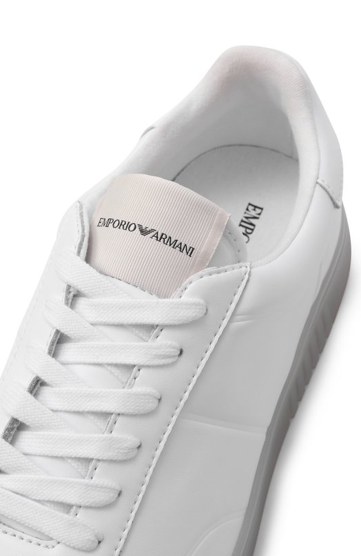 Кожаные кеды Emporio Armani X4X694/XF846 Белый  X4X694/XF846 Фото 7