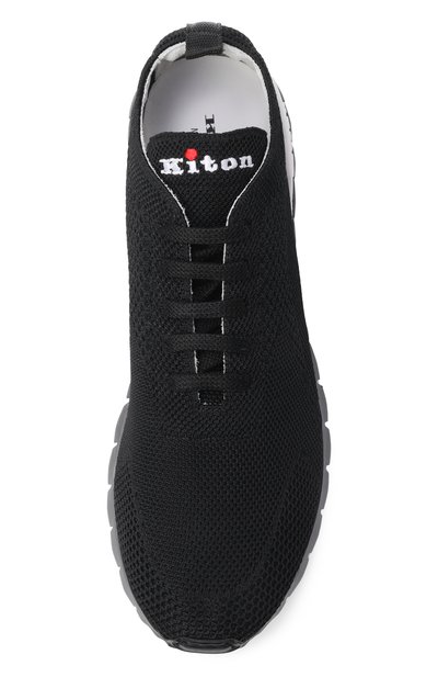 Текстильные кроссовки KITON черного цвета по цене 83900 руб., арт. USSFITN00809, фото 5 Текстильные кроссовки KITON, арт. USSFITN00809, фото 5
