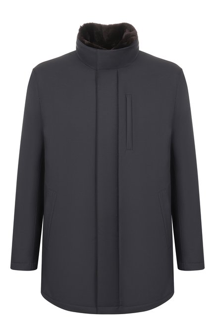 Мужская куртка с воротником из бобра MVST, арт. M26.CFM.J403.1/F270