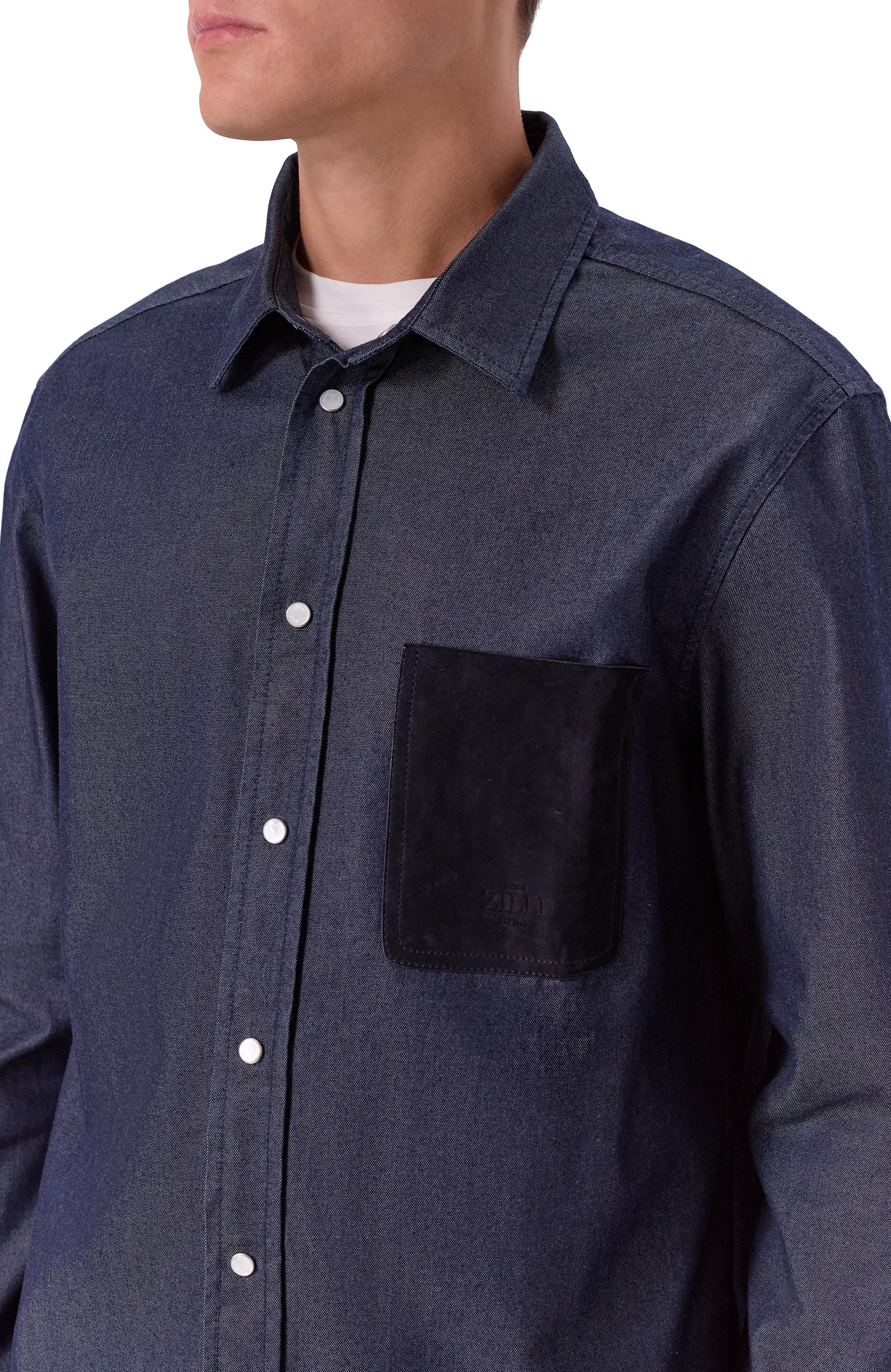 Джинсовая рубашка ZILLI, арт. JPSB22M013950003N/68, фото 5