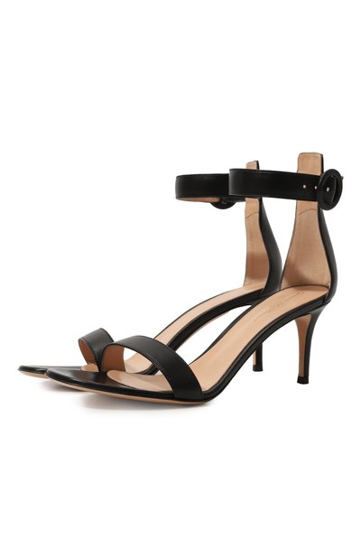 Женские кожаные босоножки portofino GIANVITO ROSSI, арт. G60088.70RIC.NAPNER0