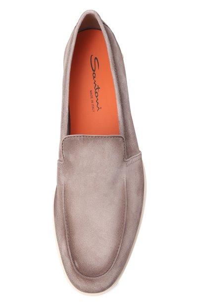 Замшевые лоферы malibu SANTONI, арт. MGAG18829TICSEAA, фото 5