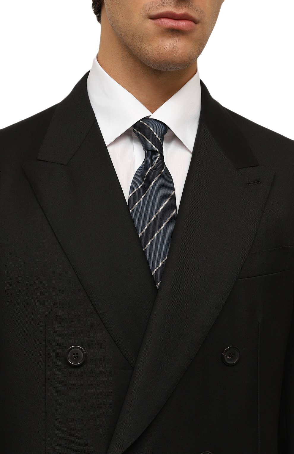 Шелковый галстук LUIGI BORRELLI, арт. CR455032, фото 2