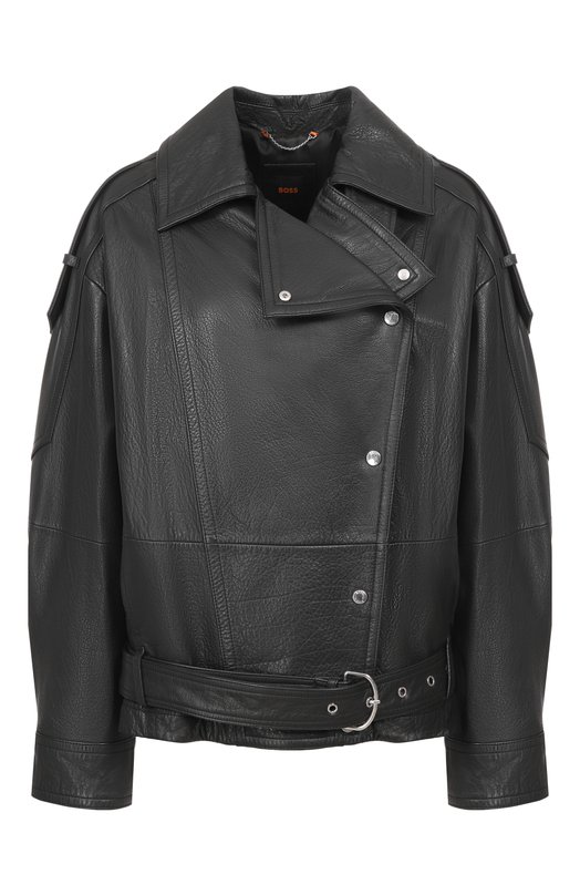 Кожаная куртка BOSS Orange 50552201 Чёрный 50552201