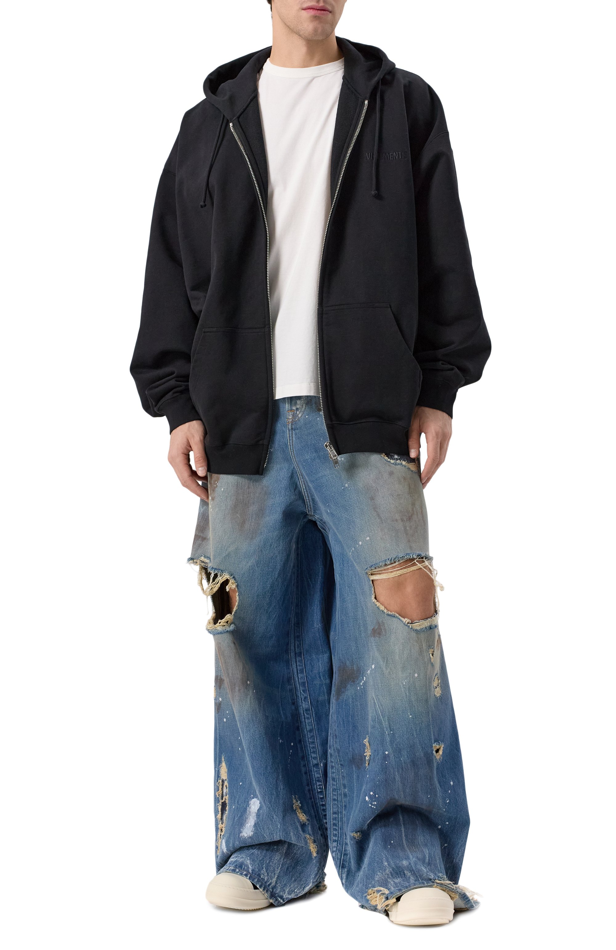 Хлопковая футболка RICK OWENS, арт. RU01E5232/JA, фото 2