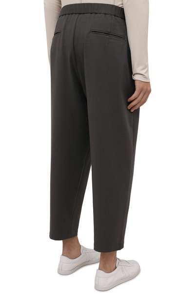 Брюки KAZUYUKI KUMAGAI хаки цвета по цене 37650 руб., арт. AP12-246, фото 4 Брюки KAZUYUKI KUMAGAI, арт. AP12-246, фото 4