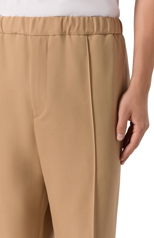 Шерстяные брюки Jil Sander J21KA0012-J40002 Бежевый  J21KA0012-J40002 Фото 5