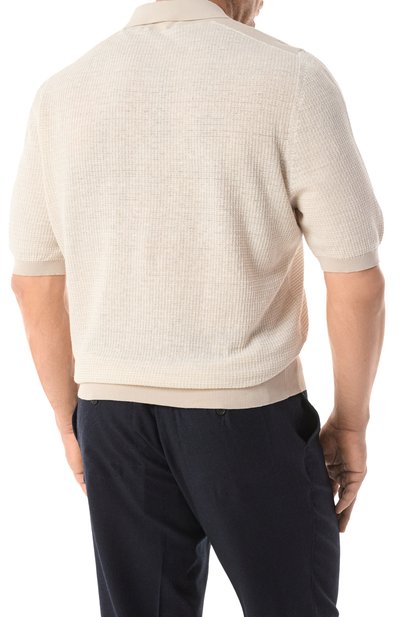 Поло изо льна и хлопка CORTIGIANI, арт. 2A9107, фото 4