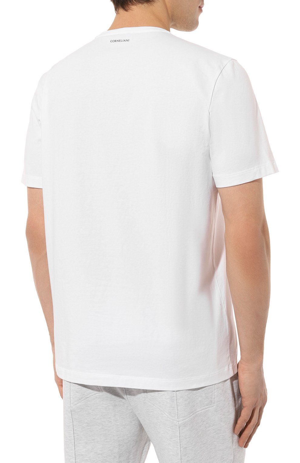 Хлопковая футболка CORNELIANI, арт. 91G577-3125059, фото 4