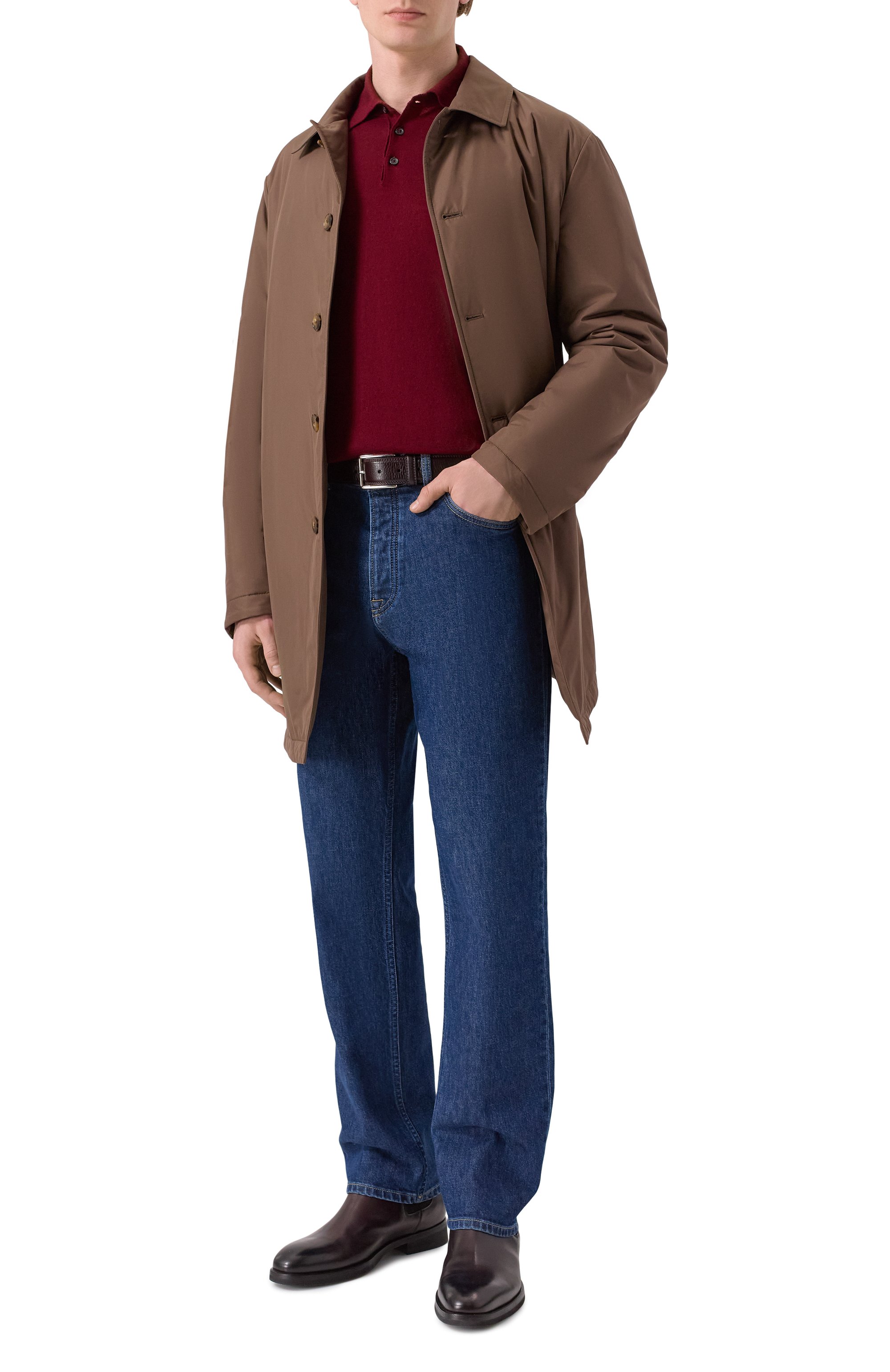 Поло из кашемира и шелка ANDREA CAMPAGNA, арт. M5625-1531, фото 2