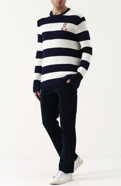 Хлопковый джемпер в контрастную полоску POLO RALPH LAUREN, арт. 710710813, фото 2