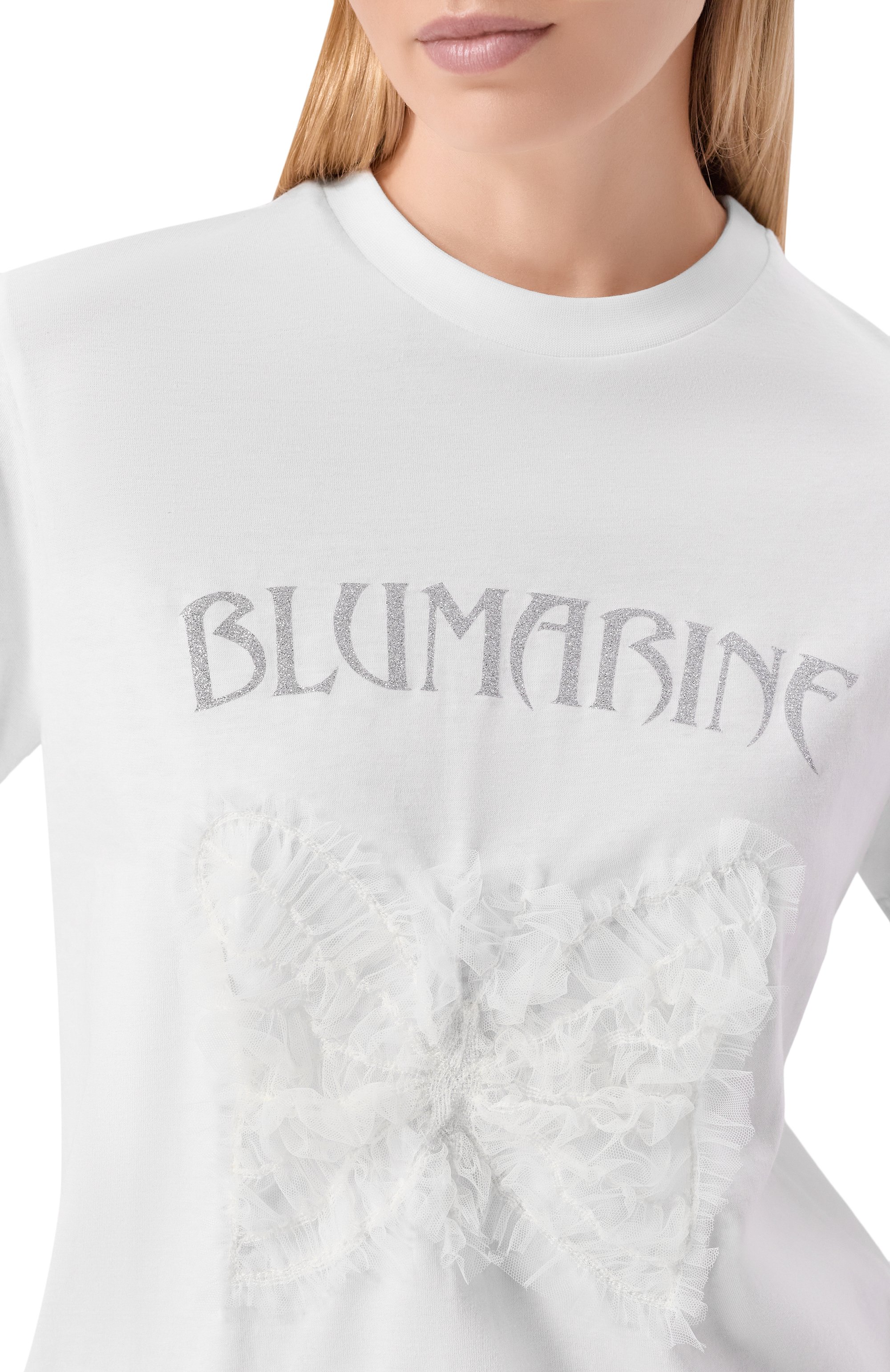 Хлопковая футболка BLUMARINE, арт. 4T109A/TJ0027, фото 5