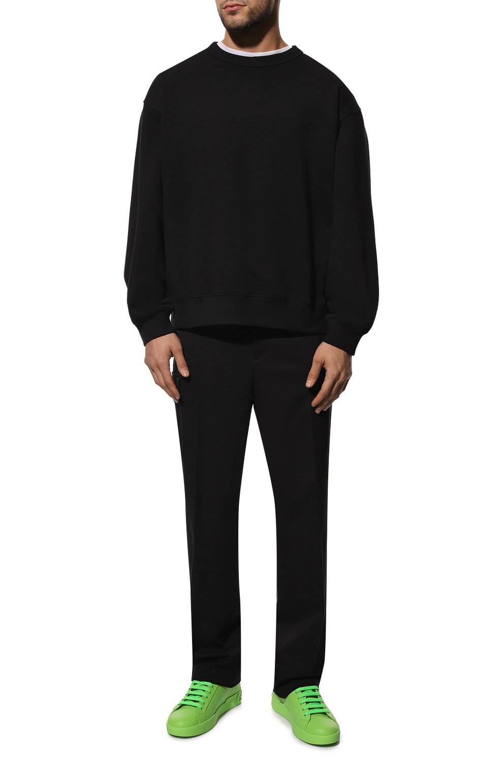 Кожаные кеды portofino DOLCE & GABBANA, арт. CS1772/A1065, фото 2