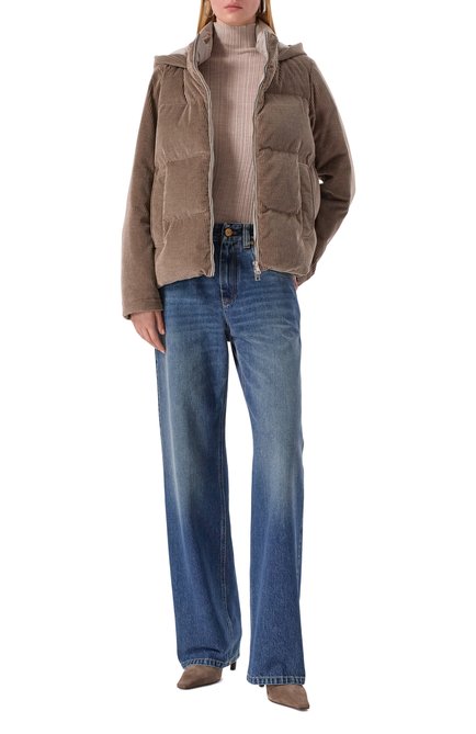 Женский вельветовый пуховик KITON, арт. D54658K0587C07
