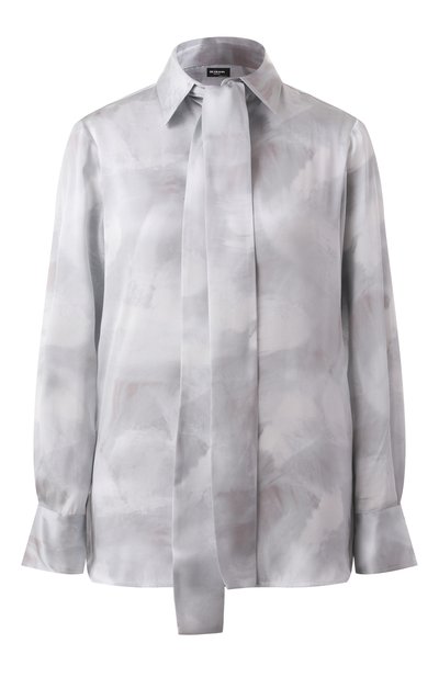 Женская атласная блузка KITON, арт. D48407K0926E02