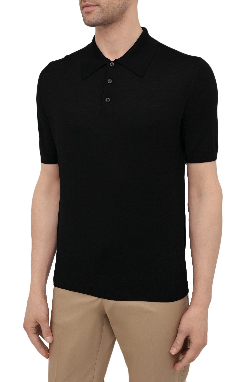 Шерстяное поло PRADA черного цвета по цене 120000 руб., арт. UMA290-C5W-F0002-151, фото 3 Шерстяное поло PRADA, арт. UMA290-C5W-F0002-151, фото 3