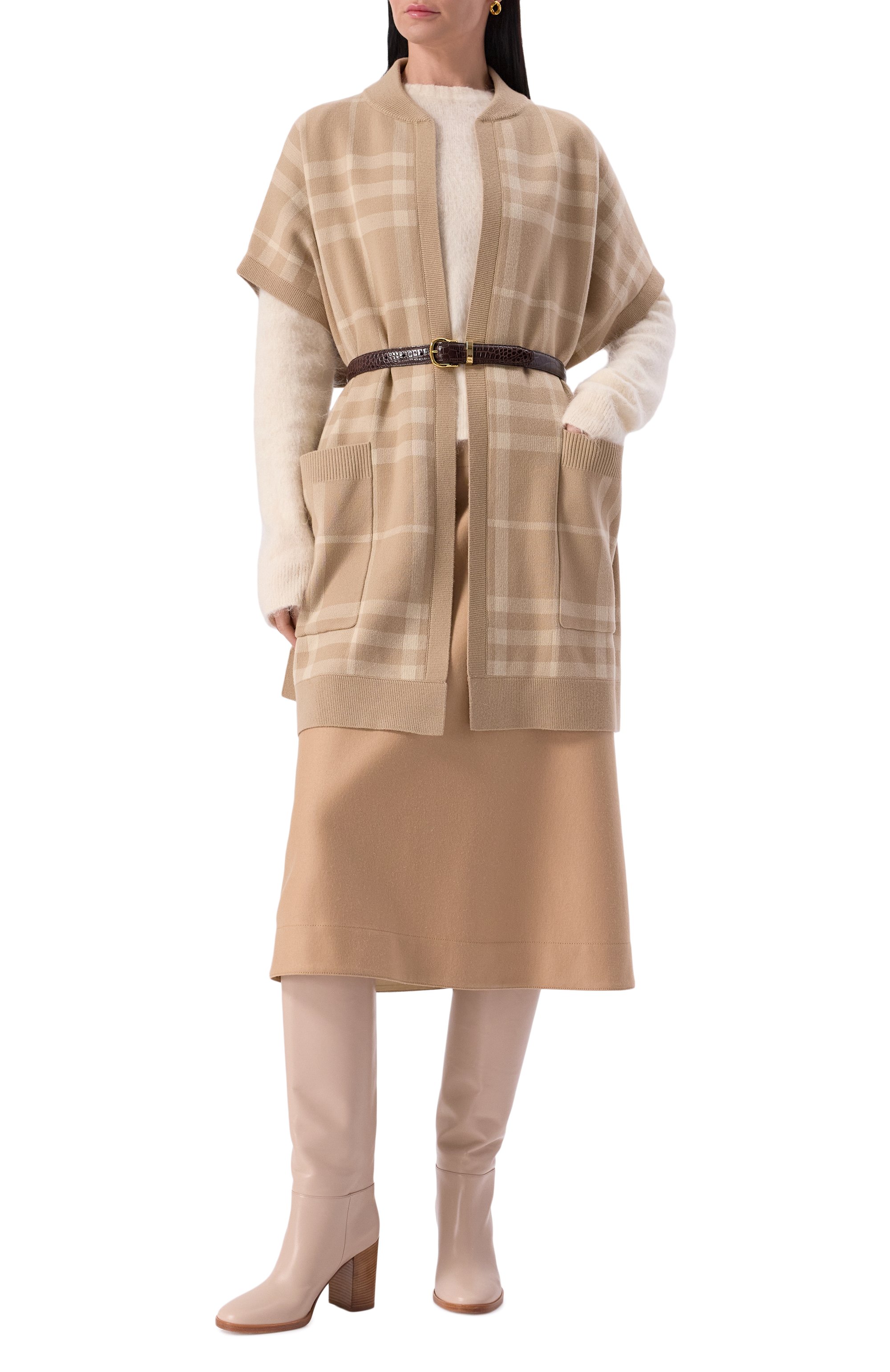 Кейп из шерсти и кашемира BURBERRY, арт. 8066697 A8704, фото 2