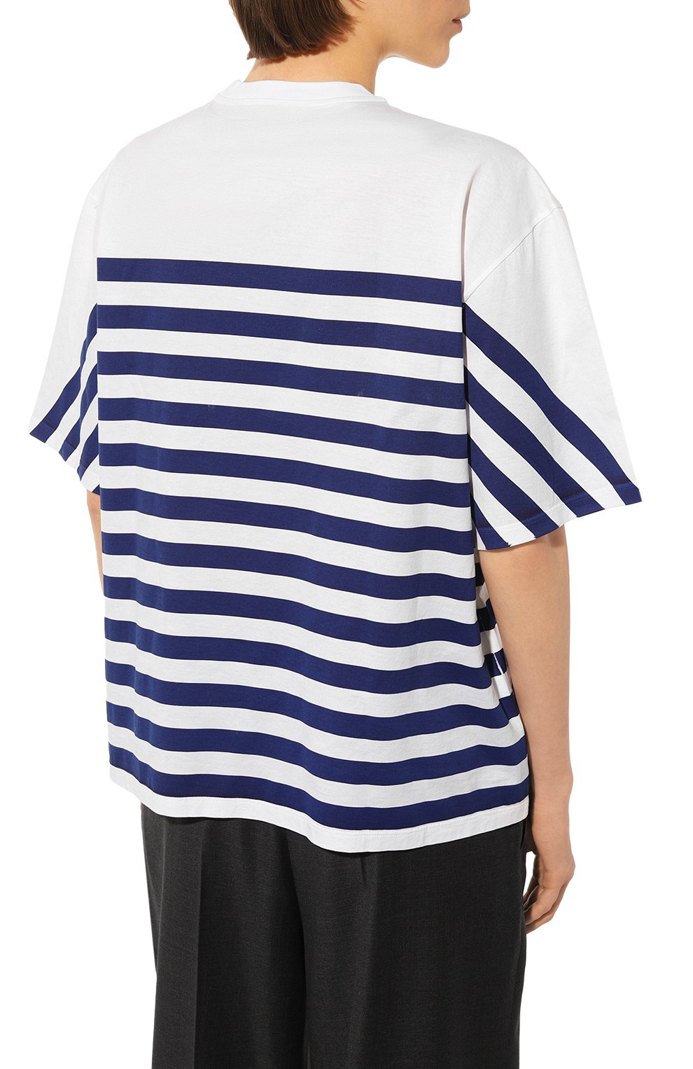 Хлопковая футболка PRADA, арт. 35976-1ZSO-F0I99-182, фото 4