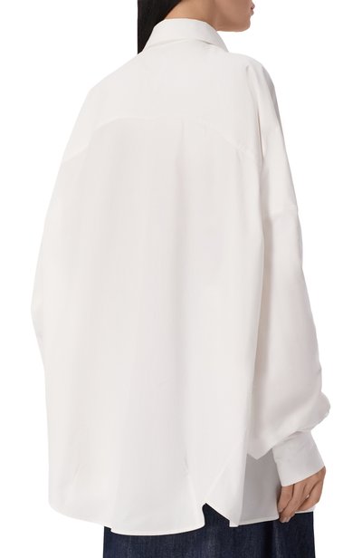 Хлопковая рубашка DRIES VAN NOTEN белого цвета по цене 128000 руб., арт. 262-130714/4433, фото 4 Хлопковая рубашка DRIES VAN NOTEN, арт. 262-130714/4433, фото 4