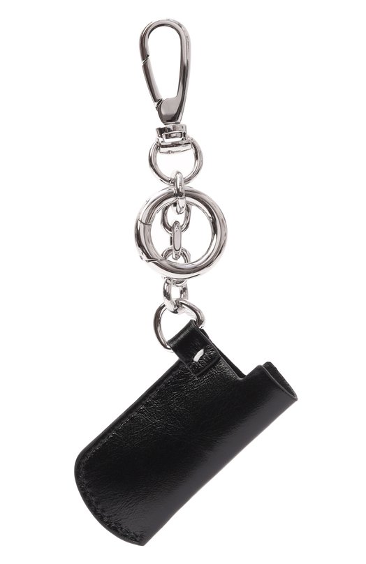 Кожаный брелок Maison Margiela SA1VL0055/P8831 Чёрный  SA1VL0055/P8831 Фото 2