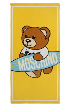 Детского хлопковое полотенце MOSCHINO желтого цвета, арт. HQX01B/LGA15 | Фото 3 (Материал: Текстиль, Хлопок; Материал сплава: Проставлено; Нос: Не проставлено)