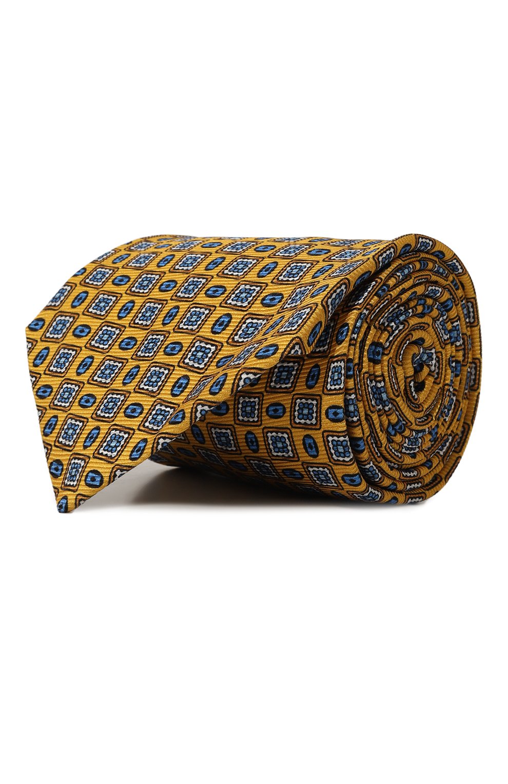 Шелковый галстук KITON желтого цвета по цене 31900 руб., арт. UCRVKLC01I90, фото 1 Шелковый галстук KITON, арт. UCRVKLC01I90, фото 1