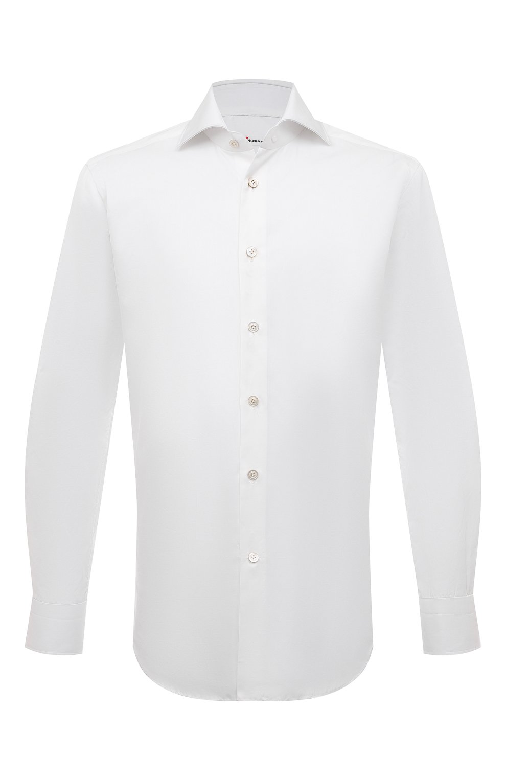 Хлопковая сорочка KITON белого цвета по цене 87550 руб., арт. UCCH0660701, фото 1 Хлопковая сорочка KITON, арт. UCCH0660701, фото 1