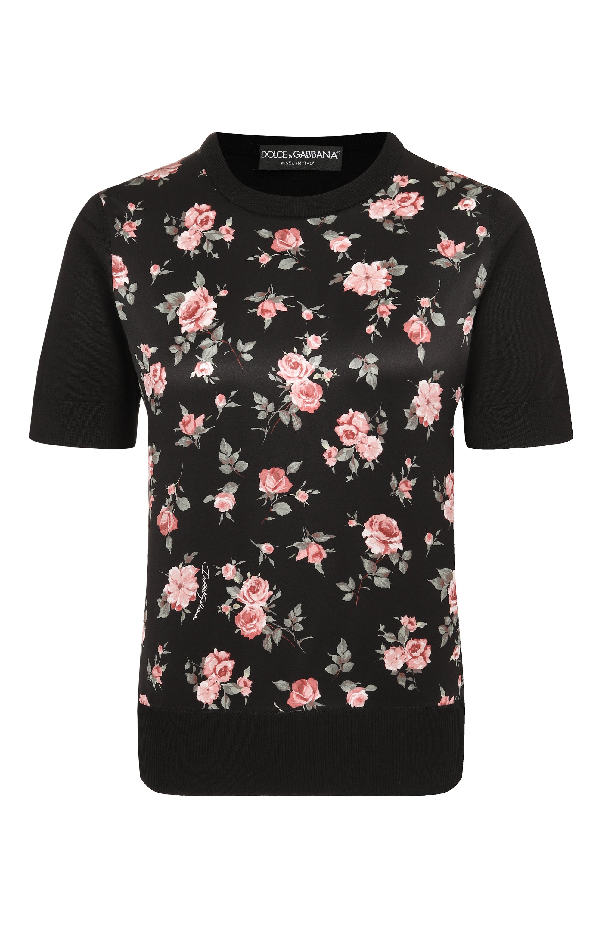 Комбинированный пуловер DOLCE & GABBANA, арт. FXXBAT/JBS0P, фото 1