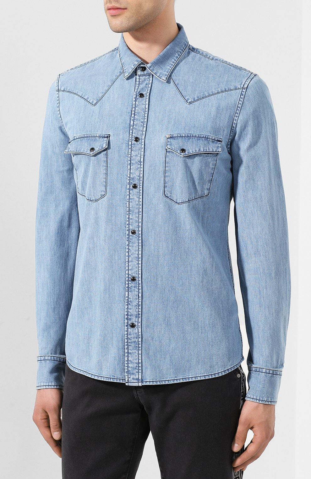 Джинсовая рубашка KARL LAGERFELD DENIM, арт. KLMSH0001 FKL 01351-W3, фото 3