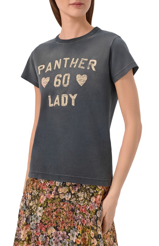 Хлопковая футболка Valentino 8B3MG24Y/9GL Серый  8B3MG24Y/9GL Фото 3