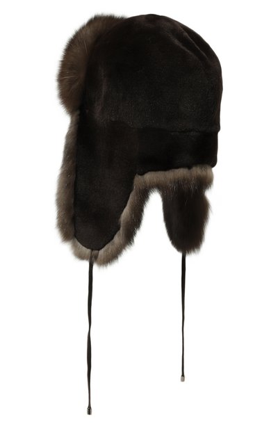 Меховая шапка-ушанка из норки и соболя VICTORIA KUSENKOVA, арт. 090213504094, фото 3