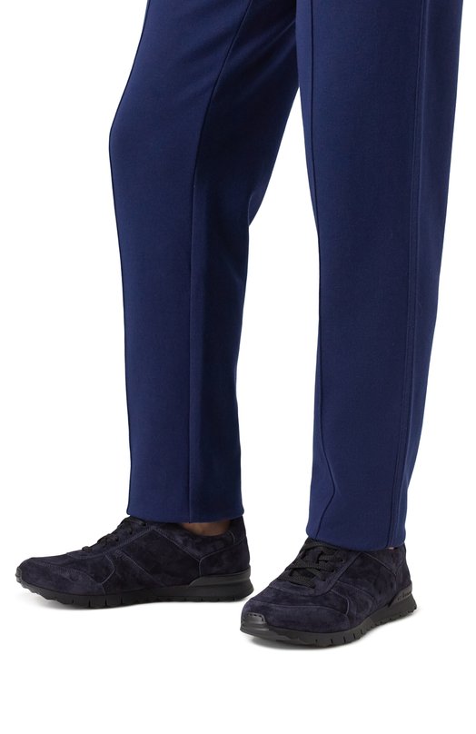 Замшевые кроссовки Kiton USSA114N0010801 Синий  USSA114N0010801 Фото 3