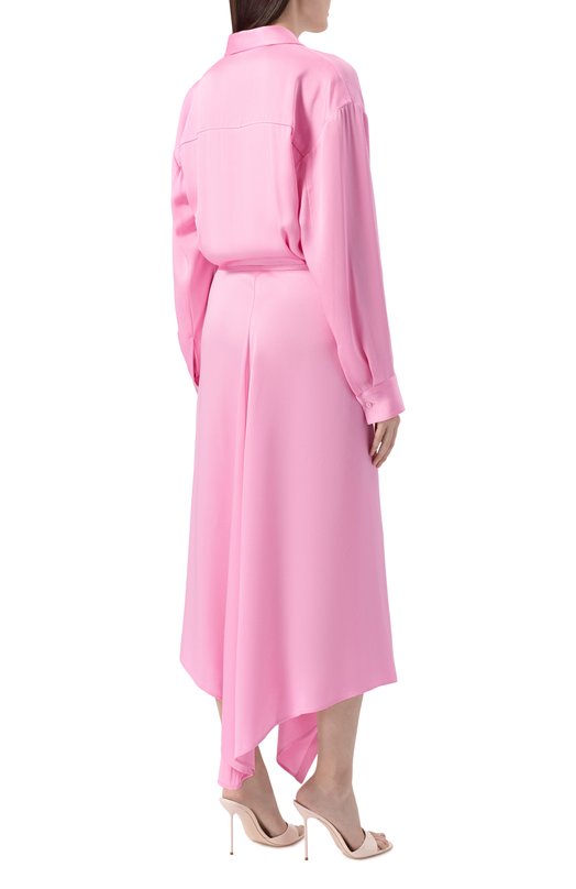 Платье-рубашка MSGM 4041MDA14/267103 Розовый  4041MDA14/267103 Фото 3