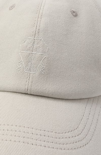 Хлопковая бейсболка BRUNELLO CUCINELLI, арт. B277PW322C, фото 3