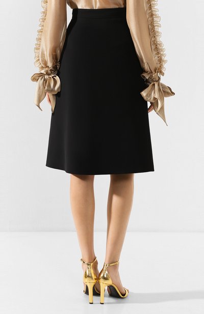 Юбка из смеси шелка и шерсти GUCCI, арт. 603337/Z8AHX, фото 4