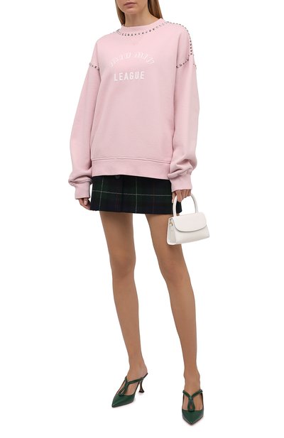 Хлопковый свишот MIU MIU, арт. MJL800-1ZVE-F0384, фото 2