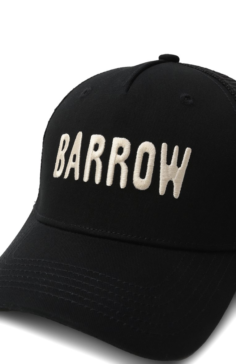 Детская бейсболка BARROW черного цвета, арт. S5BKJUBC018 | Фото 3 (Материал: Синтетический материал, Хлопок, Текстиль; Нос: Не проставлено)